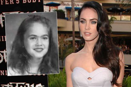 The photo below is of a much younger Megan Fox –