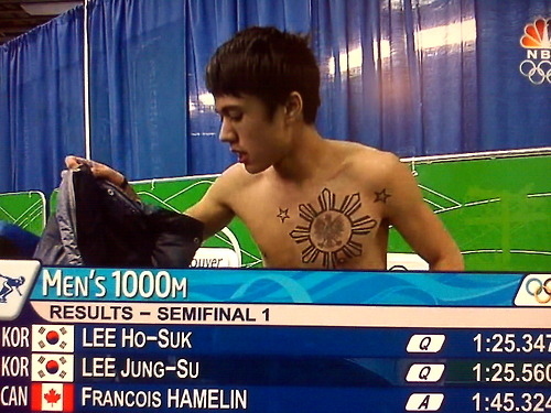 Olympic Speedskater JR Celski's Tattoo Shows His Filipino Pride