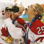 Womens-Hockey-Canada-Gold-Medal-Celebration-Drinking-Smoking-2