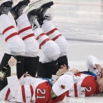 Womens Hockey Canada Gold Medal Celebration Drinking Smoking 3