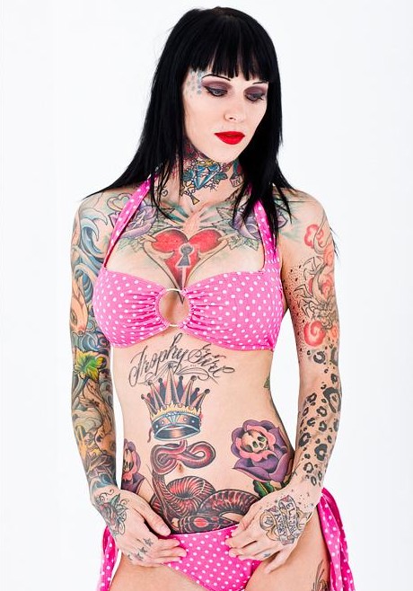 Michelle Bombshell McGee Tattoo Model Picture