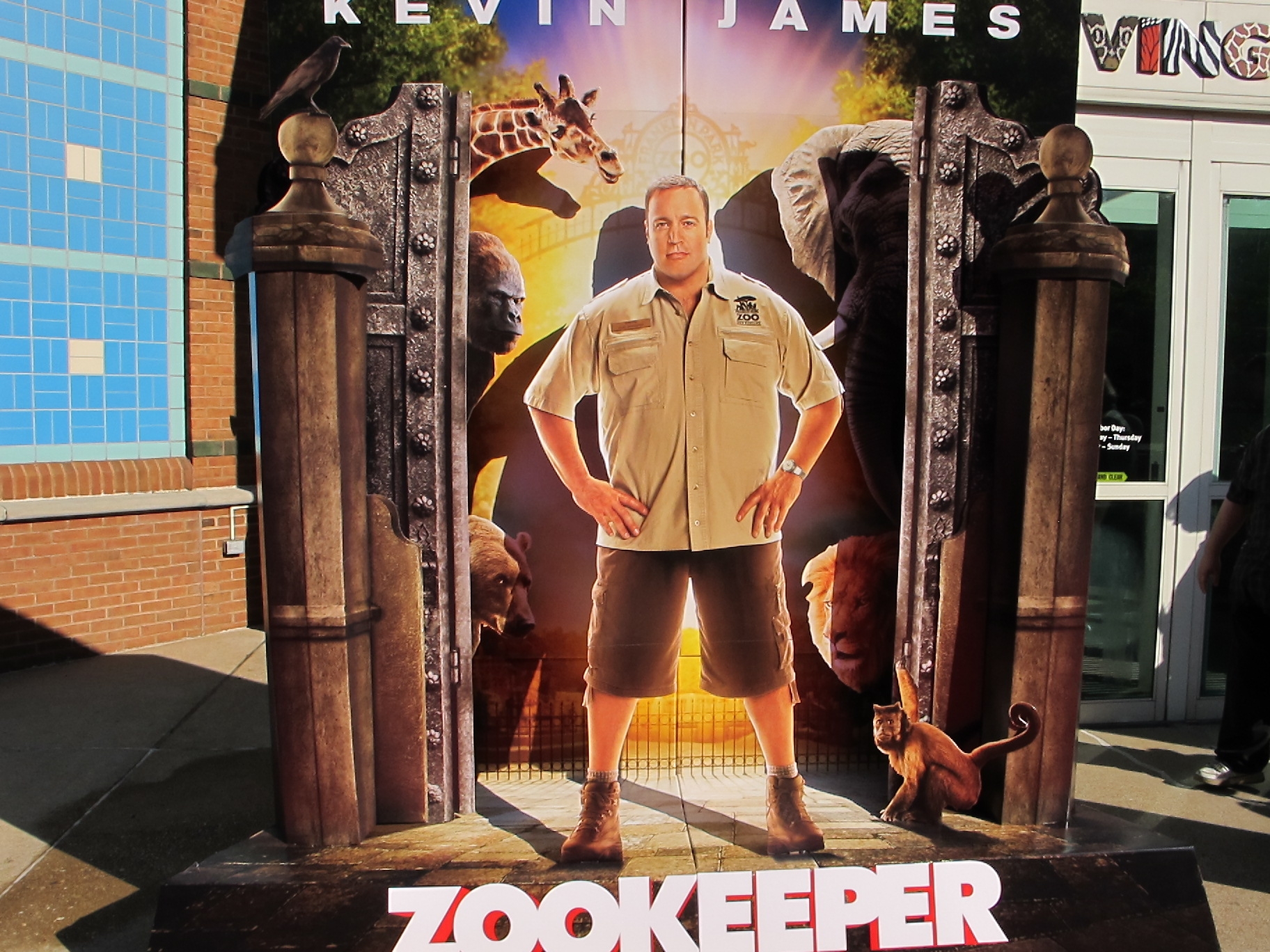 the voices of the animals.