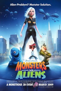 monsters vs aliens poster