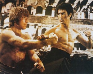 Chuck Norris Fighting Bruce Lee