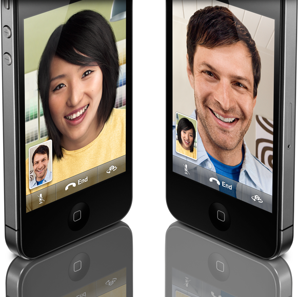 iPhone 4 generation video chat front camera