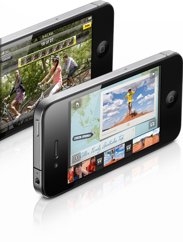 iPhone 4 has iMovie Built In App Store
