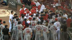 Stlouis Cardinals and Reds Bench Clearing Brawl 2