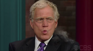 David Letterman Smoking Electronic Cigarette