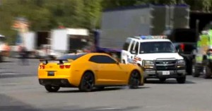 Bumblebee Camaro Crash Transformer 3 DC Police SUV