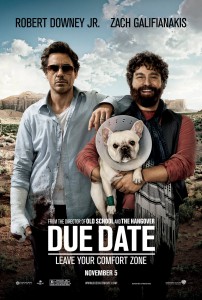 Due Date Movie Poster Robert Downey Jr Zac Galifianakis