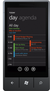 Windows Mobile 7 Calendar