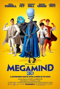 Megamind Movie Poster Will Ferrell