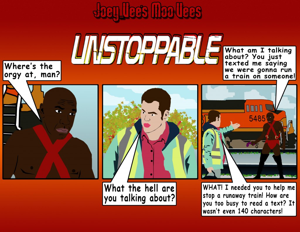 Unstoppable Comic Book Joey Vee Denzel Washington Chris Pine