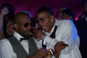 Nelly and Jermaine Dupri at Black and White Ball 2010