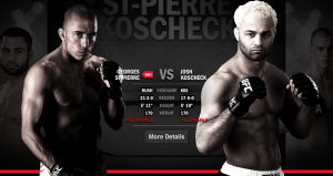 UFC 124 George St Pierre Josh Koscheck Fight Card