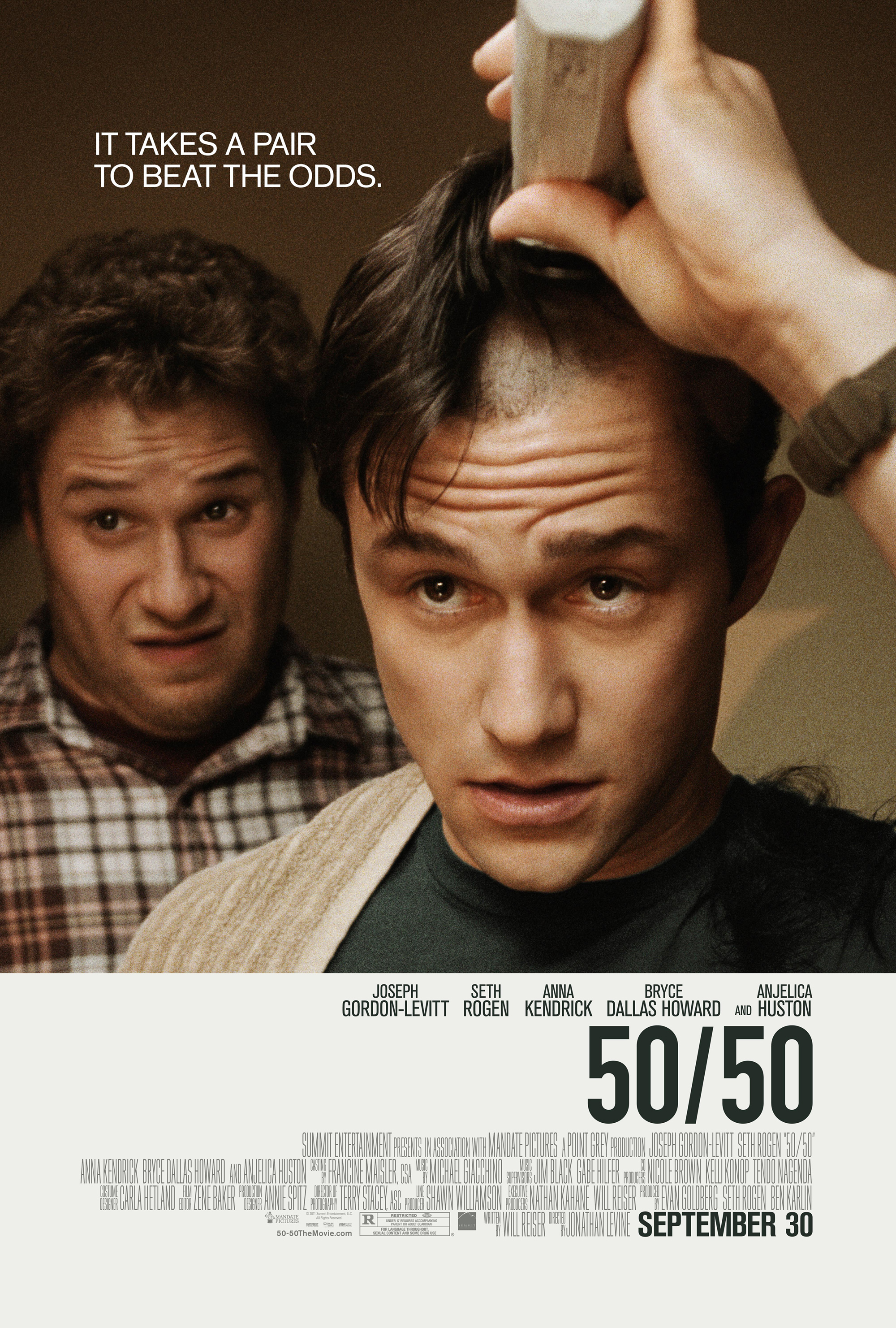 ’50/50′ HD Movie Trailer Starring Seth Rogen, Joseph Gordon-Levitt