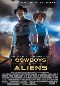 Cowboys and Aliens starring Daniel Craig, Harrison Ford