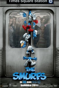 The Smurfs Subway Movie Poster Summer 2011