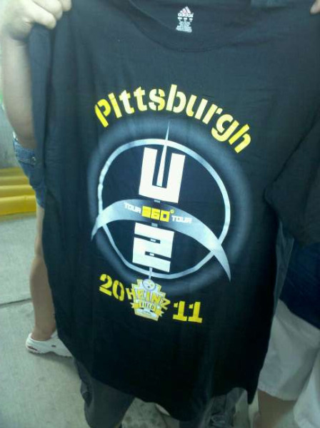 Pittsburgh knockoff U2 shirt
