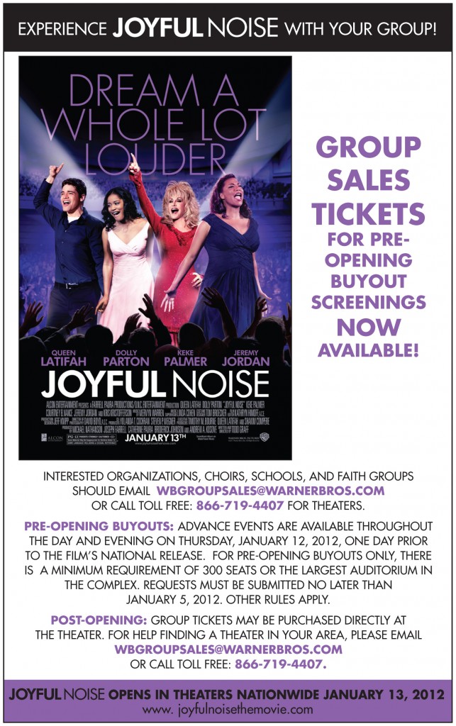 Joyful Noise Group Sales