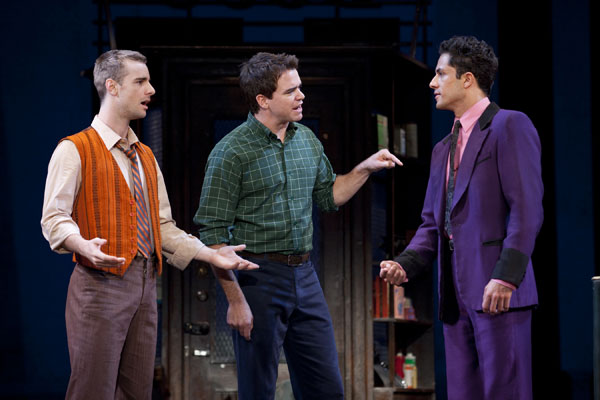 Drew Foster, Ross Lekites and German Santiago in the First National Tour of West Side Story. © Carol Rosegg 2011