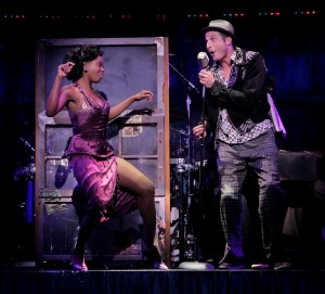 Felicia Boswell as Felicia and Bryan Fenkart as Huey in Memphis National Tour (Credit: Paul Kolnik)