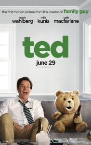 Ted Movie Poster Seth MacFarlane and Mark Wahlberg