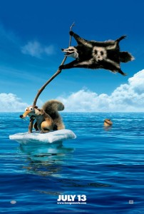 Ice Age Continental Drift Movie Poster Scrat