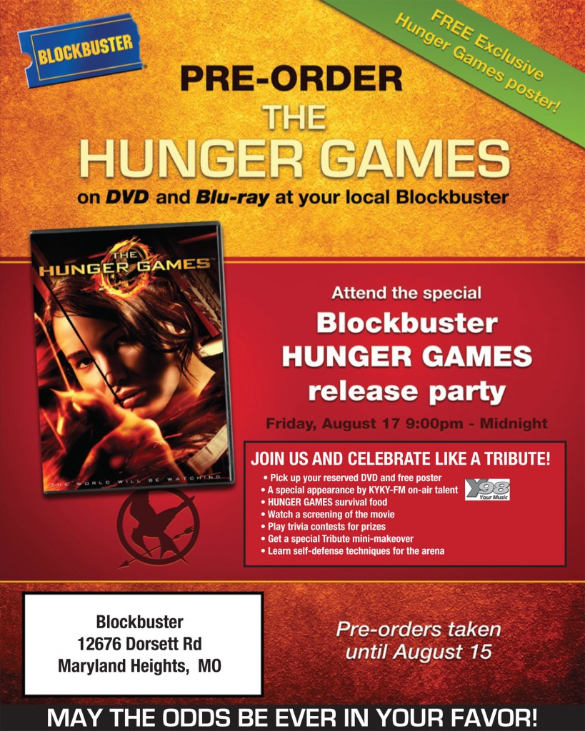 Hunger Games Release Party Blockbuster St Louis