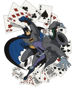 Batman Fighting Joker the Animated Series