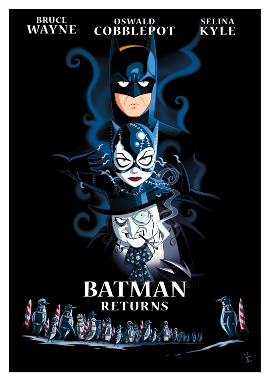 Batman Returns Cartoon Movie Poster