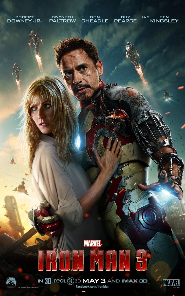 Iron Man 3 Poster Tony Stark Pepper Potts