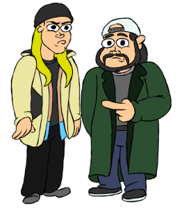 Jay and Silent Bob, as animated by Steve Stark