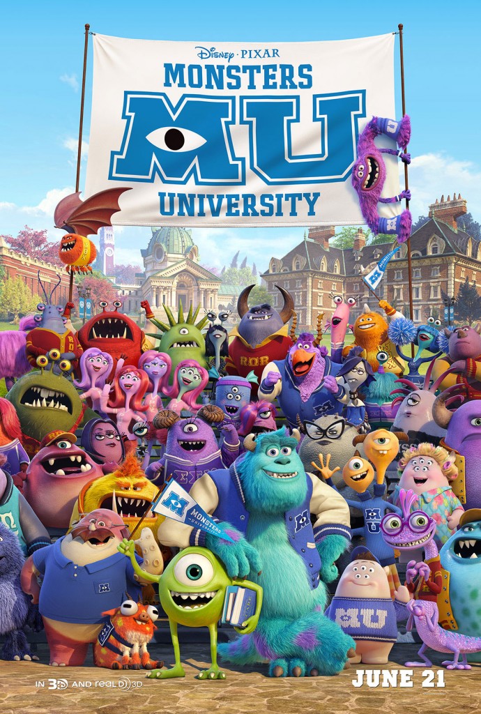 New Monsters University Movie Poster High Res