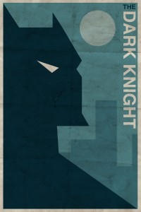 The Dark Knight Retro Movie Poster