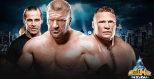 TRIPLE H VS. BROCK LESNAR RETIRE WWE Wrestlemania PPV