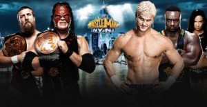 WWE TAG TEAM CHAMPIONS TEAM HELL NO VS DOLPH ZIGGLER & BIG E LANGSTON Wrestlemania