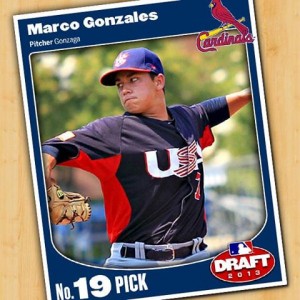 Marco Gonzales Baseball Card Cardinals
