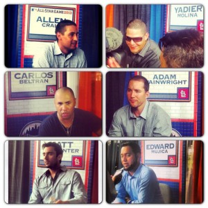 The 6 Cardinal All-Stars in NYC on Monday (Source: facebook.com.