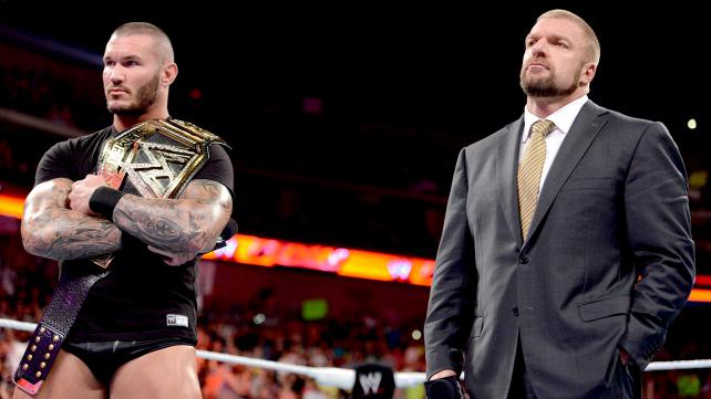 Triple H Randy Orton WWE Raw