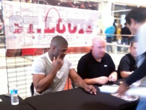 Michael Sam at the Signing in Chesterfield Mall.
