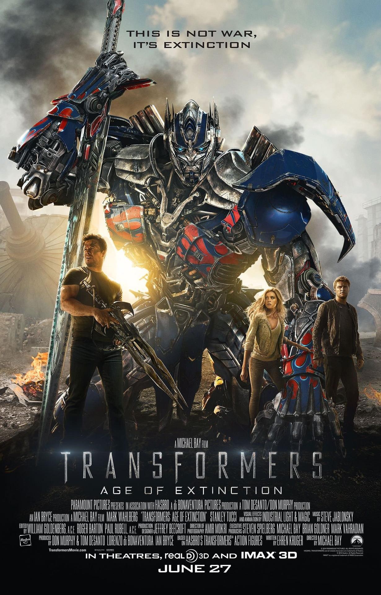 Movie Review 'Transformers Age of Extinction" Starring Marky Mark