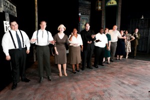 The Cast of New Line Theatre’s ‘Bonnie and Clyde.’ Photo Credit: Jill Ritter Lindberg.