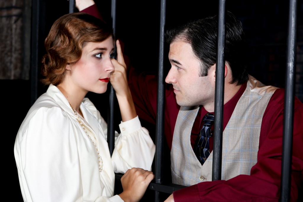 Larissa White and Matt Pentecost in New Line Theatre's 'Bonnie and Clyde.' Photo Credit: Jill Ritter Lindberg.