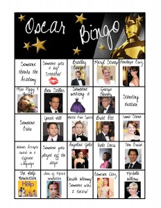 Download and Print to Play Oscar Bingo!