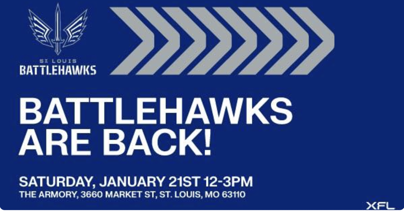 St. Louis Battlehawks release 2023 schedule