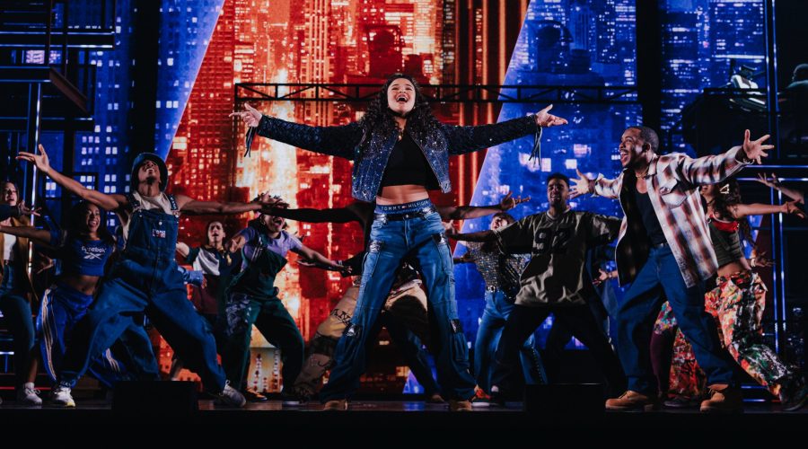 Maya Drake as Ali and the company of the North American Tour of Alicia Keys' Hell's Kitchen. Photo by Marc J Franklin